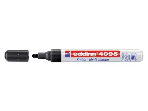 Krijtstift edding 4095 rond zwart 2-3mm