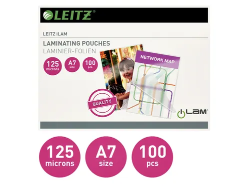 Lamineerhoes Leitz A7 2x125 micron EVA 100stuks