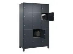 lockerkast,HxBxD 1950x1200x500mm,3x5vakken,vak B 400mm,cil.-slot