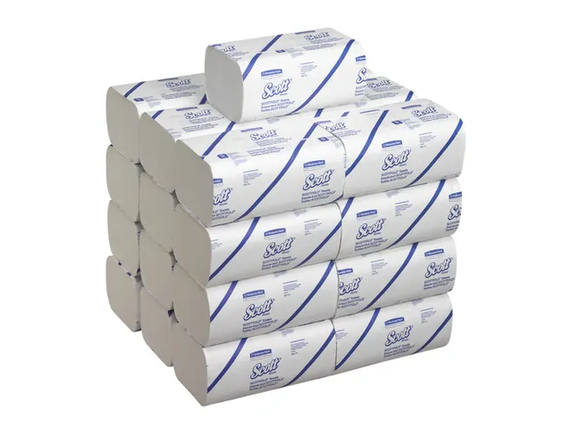 Handdoek Scott i-vouw 1-laags 20x31,5cm 25x175stuks wit 6633