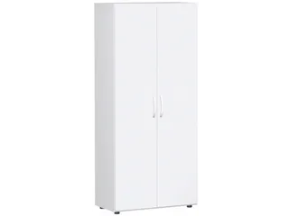 kantoorkast,HxBxD 1810x800x420mm,4xhouten vloer,5ordnerhoogte,romp wit - 1