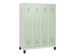 schoollocker,HxBxD 1630x1200x500mm,4vak,vak B 300mm,cil.-slot,voeten - 2