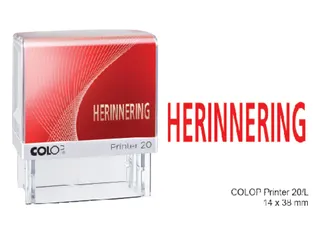 Tekststempel Colop Printer 20/L herinnering - 1