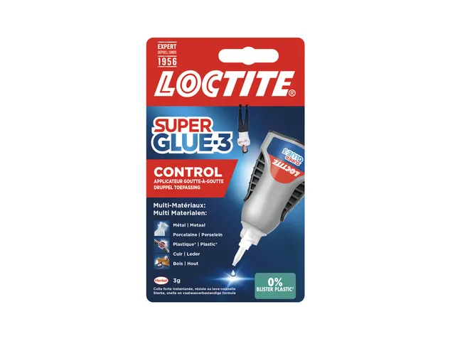 Secondelijm Loctite Control tube 3 gram op blister