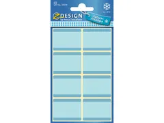 diepvriesetiket Z-design Home 36x28mm 40 etiketten blauw