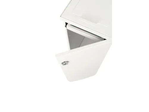 Modulaire Afvalbak met Deur en Zakhouder 55 Liter Wit