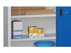 Stalen bodem,v. schuifdeurkast,BxD 750x400mm,draagverm. 80kg,RAL9010