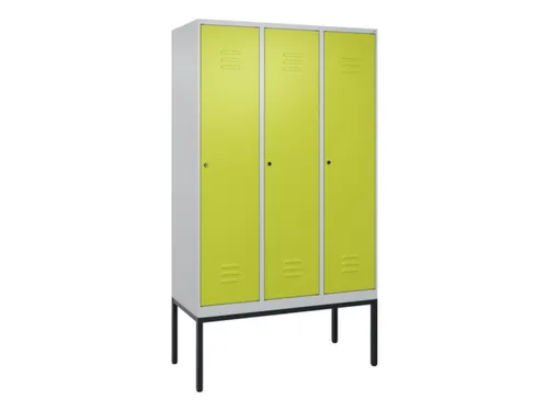 locker voor scheiding van kleding,HxBxD 2120x1200x500mm,3vak