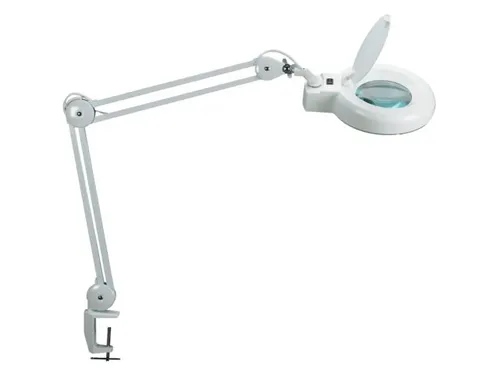 Bureaulamp Maul Viso Loep Led Klem Wit