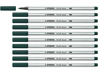 Brushstift STABILO Pen 568/63 aardegroen - 8