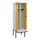 locker met bank,voor scheiding van kleding,HxBxD 2120x600x815mm,2vak