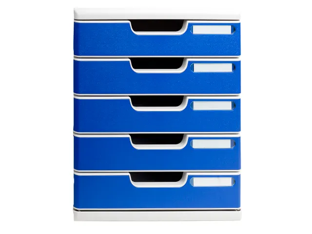 Ladenblok MODULO A4 5 laden Classic Blauw Grijs