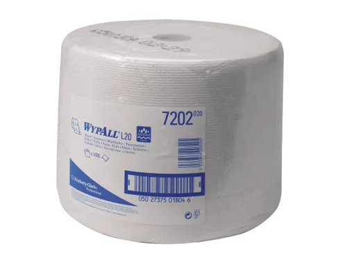 Wypall L20 7202 Poetsdoek 1-laags wit op rol Airflex