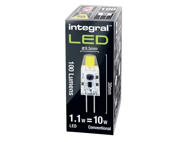 Ledlamp Integral GU4 2700K warm wit 1.1W 95lumen