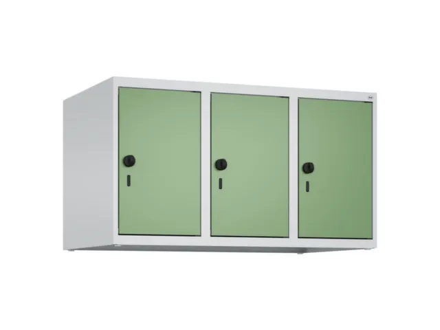 opzetkast,v. locker,3vak.,vak B 300mm,HxBxD 500x900x500mm,vleugeldeur