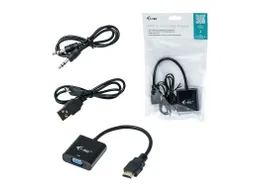i-tec HDMI2VGAADA, 0,15 m, HDMI, VGA, Mannelijk, Vrouwelijk, 1920 x 10