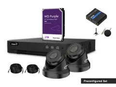 Starterset Voor IP-Beveiligingscamera's - 4-Kanaals NVR - 2 x 2MP IP D