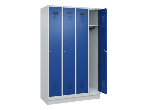 locker,HxBxD 1950x1200x500mm,4vak,vak B 300mm,cil.-slot,sokkel