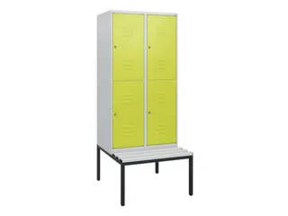 Dubbeldekse dekenkist,HxBxD 1950x800x815mm,2x2vak.,vak B 400mm - 1