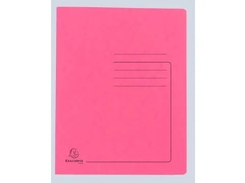 Snelhechtmap glanskarton 355g A4 roze