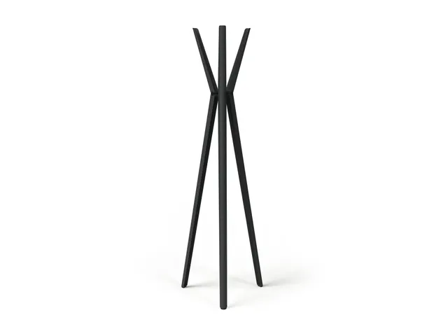 Kapstok DURASTORE 6 haken aluminium zwart 160cm
