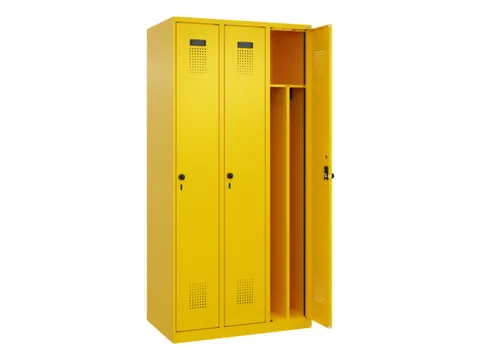 locker voor scheiding van kleding,HxBxD 1850x900x500mm,3vak