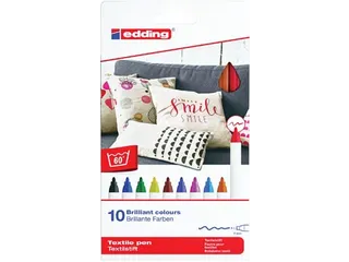 Textielpen 4600 Geassorteerde Kleuren 10 Stuks - 2