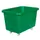 Verrijdbare Rechthoekige Bak 227 Liter Hxbxd 641X902X660Mm Pe Groen
