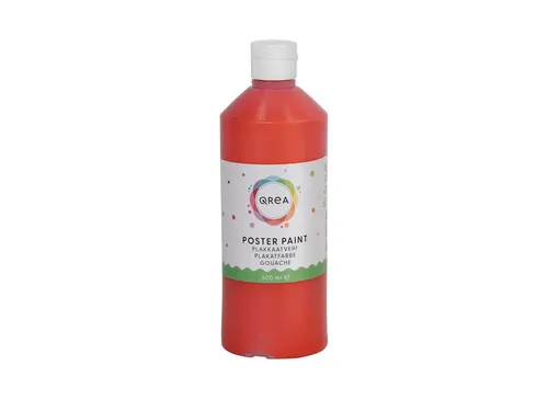 Plakkaatverf Qrea lichtrood 500ml