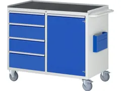 chariot à outils HxlxP 975x1145x650mm plateau métal force 450kg