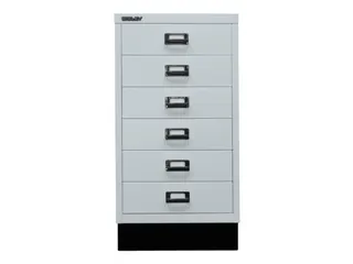 kantoor-ladekast HxBxD 670x349x432mm 6 laden romp lichtgrijs staal - 3