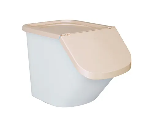 ingrediëntendispenser HxBxD 450x430x610mm 40l PP bak/deksel wit/beige