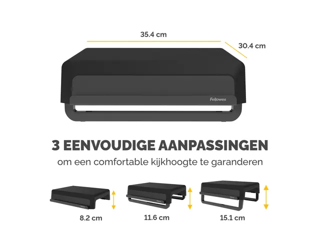 Support écran Fellowes Breyta noir