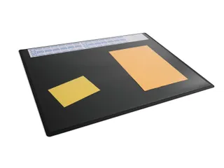 Schrijfonderlegger Zwart 650x500 mm met transparant afdekvel PP - 2