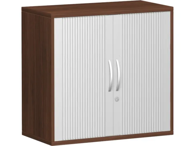jaloeziedeurkast,HxBxD 720x800x430mm,1xhouten vloer,decor romp noten