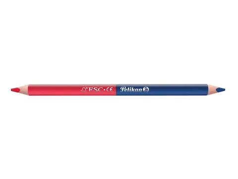 Potlood Pelikan 3mm rood/blauw