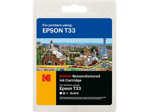 Kodak Epson T3331 XP inkt Zwart rebuilt 200 pagina's 10ml