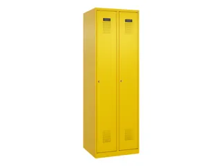 locker,HxBxD 1850x600x500mm,2vak,vak B 300mm,cil.-slot,staand op vloer - 3