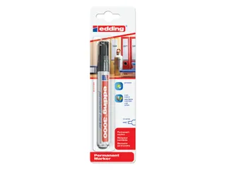 Viltstift edding 3000 rond zwart 1.5-3mm blister - 1