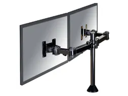 Monitorarm FPMA-D960DG 2 Schermen tot 27 Inch met Doorvoer Zwart