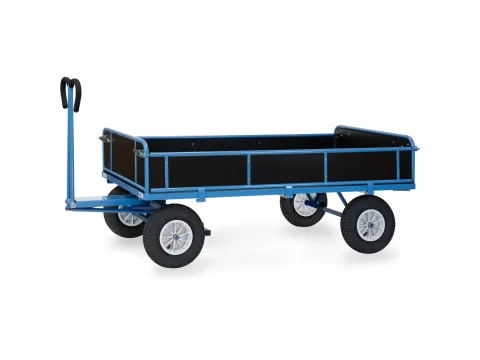 Handtrekwagens 6456l 1250kg 2000x1000mm Houten Wanden Luchtbanden