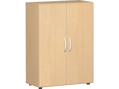 kantoorkast met openslaande deuren HxBxD 1104x800x420mm hout beuken