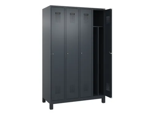 locker voor scheiding van kleding,HxBxD 1950x1200x500mm,4vak