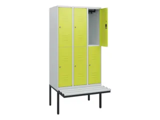 Dubbeldekse dekenkist,HxBxD 1950x900x815mm,3x2vak.,vak B 300mm - 2