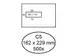 Envelop Hermes C5 162x229mm Venster Links 40x110mm Gegomd