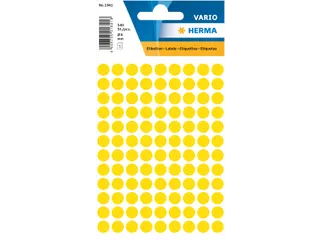 HERMA 1841 Multipurpose etiketten Rond 8mm Geel 540 stuks - 1