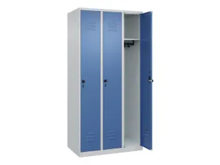 locker,HxBxD 1850x900x500mm,3vak,vak B 300mm,draaigrendel - 2