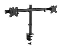 Dual Monitor Desk Mount With Crossbar For 2 Monitors Up To 27 inch
