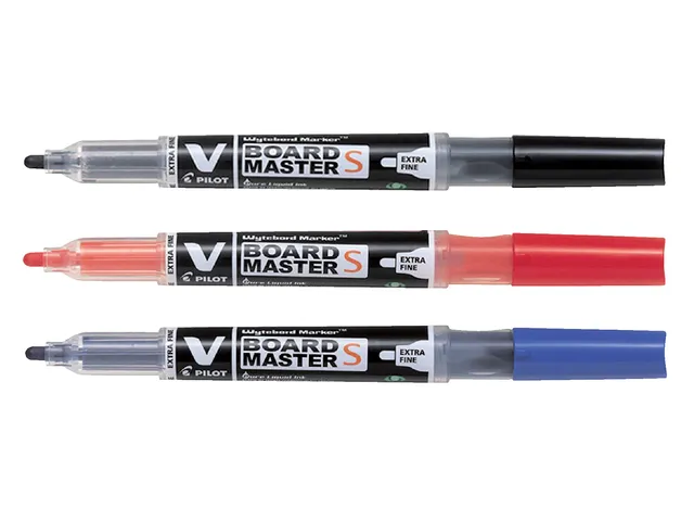 Whiteboardmarker Pilot V-Board Master S Begreen Extra Fijne Punt Zwart