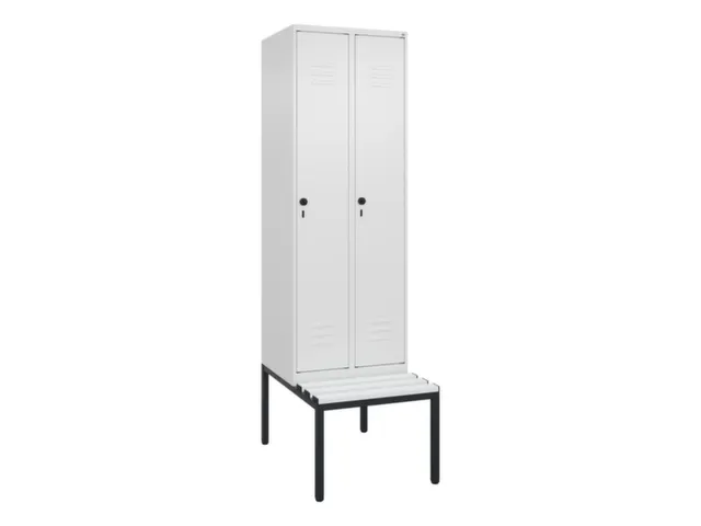 locker voor scheiding van kleding,HxBxD 2120x600x815mm,2vak